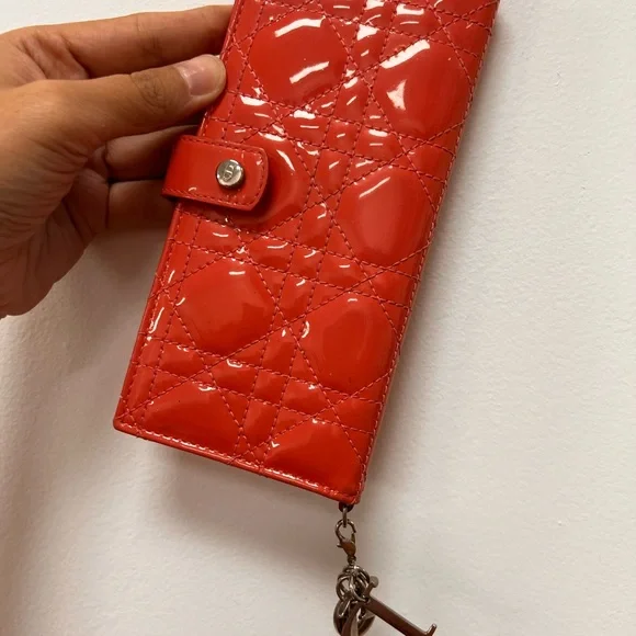 Dior Red Patent Leather Wallet - Picture 7 of 7